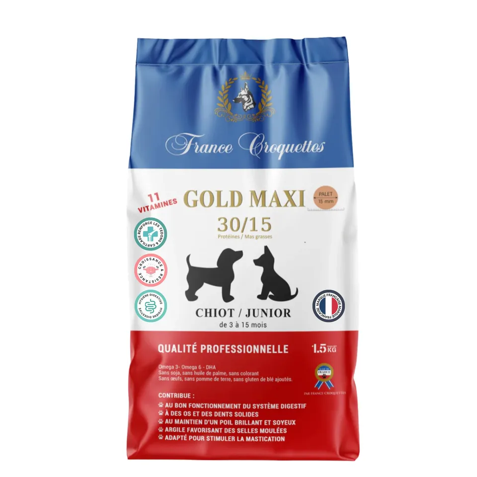 france-croquettes-gold-maxi-chiot-30-15-croquettes-chiot-om-ga-3 image 1