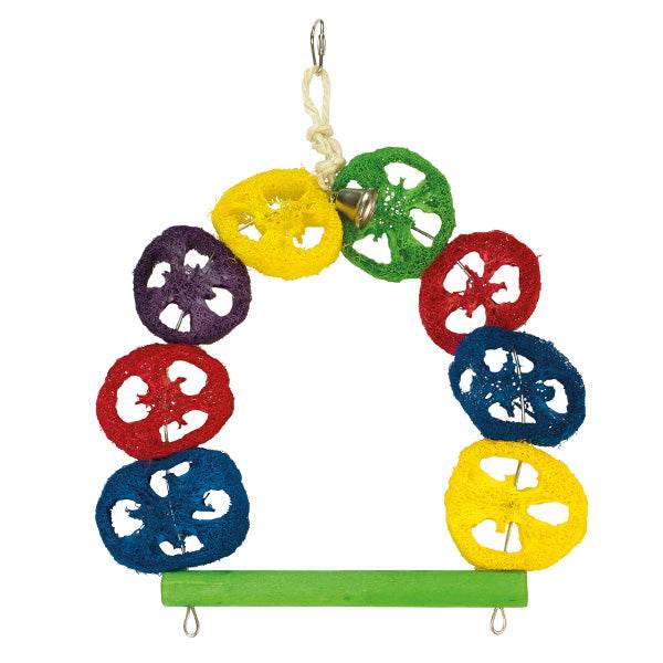 arquivet-balan-oire-perroquet-multicolore-jouet-oiseau-15x24-cm image 2