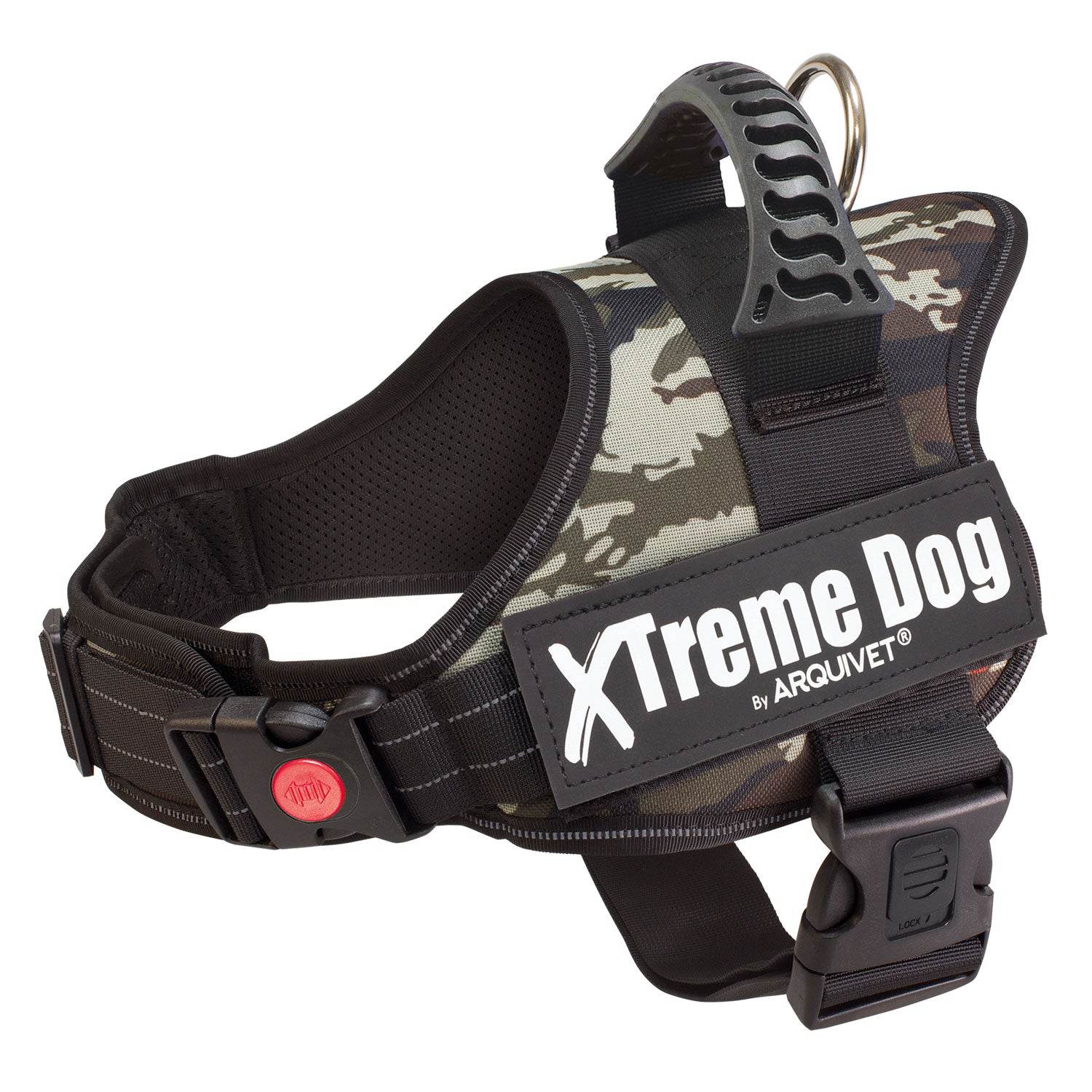 arquivet-xtreme-harnais-chien-vert-camouflage-taille-m-61-81cm image 1