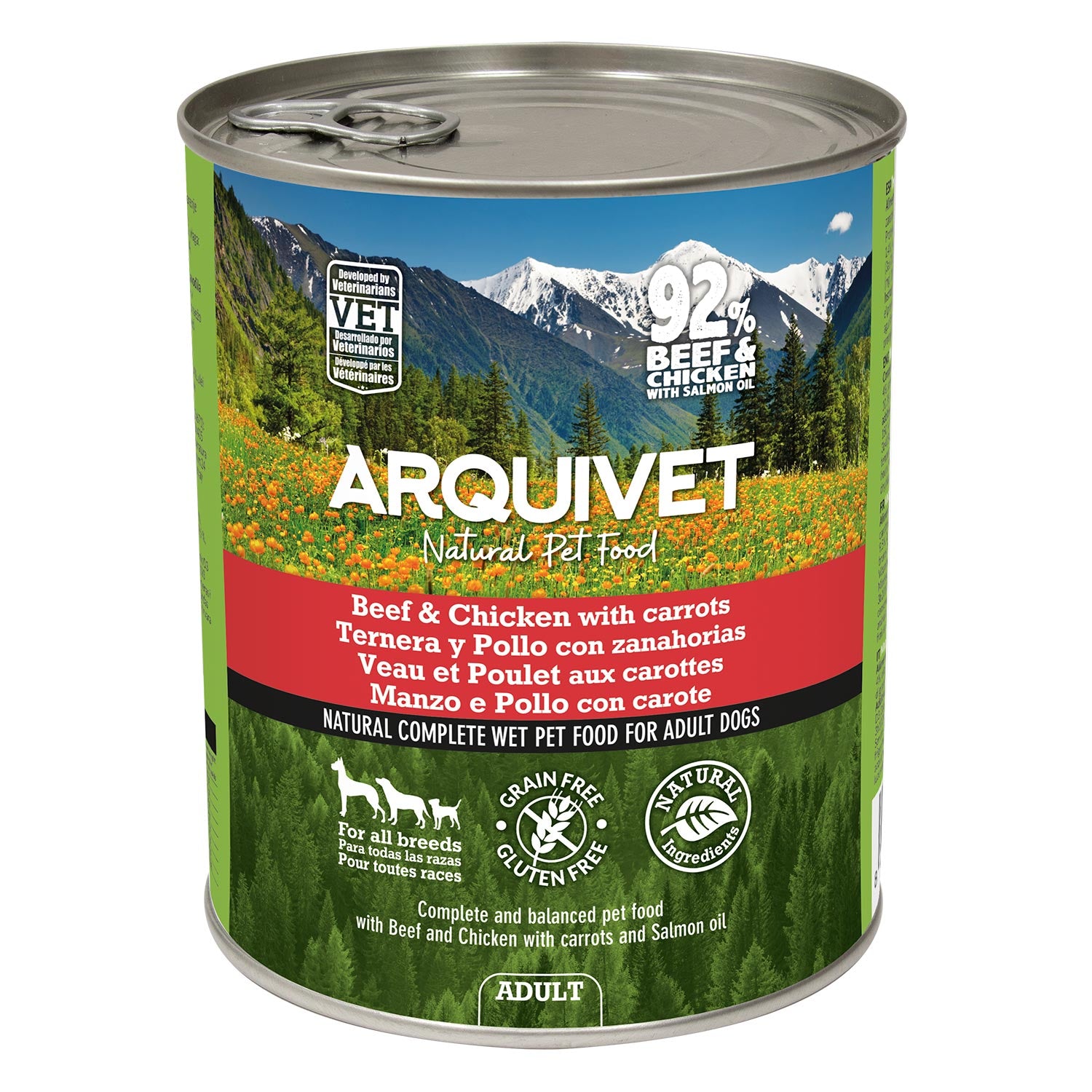 arquivet-p-t-e-chien-b-uf-poulet-carotte-400-g image 6
