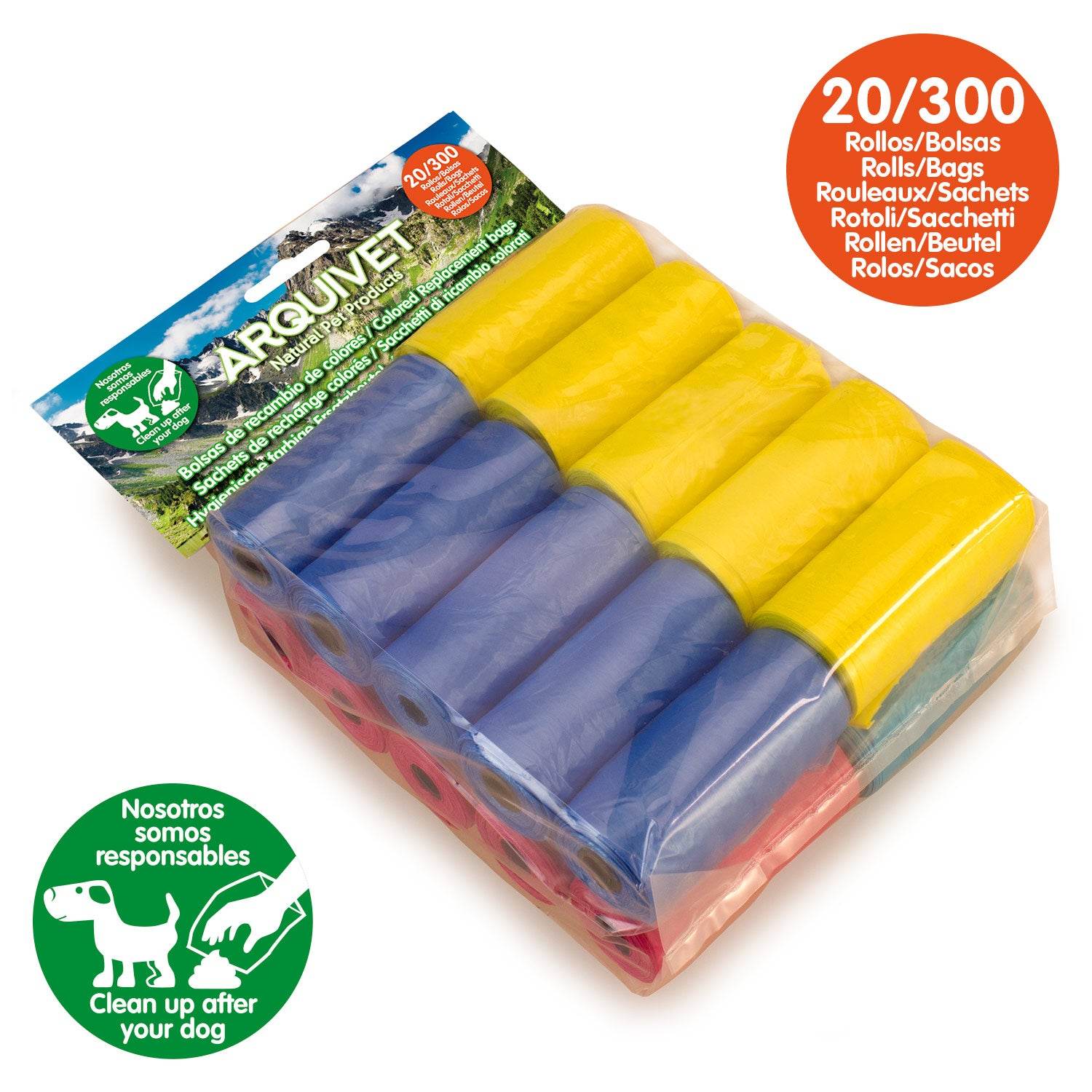arquivet-sacs-crottes-couleur-4-rouleaux-80-sacs-anti-odeur image 2