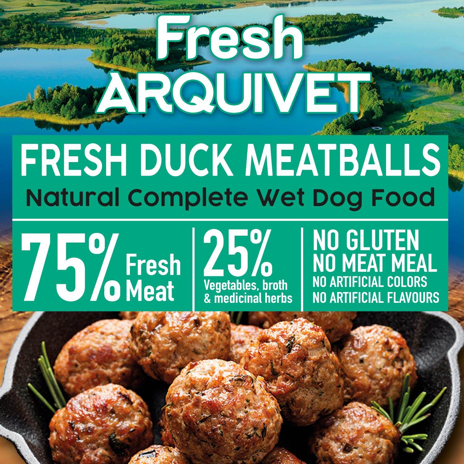arquivet-meatballs-canard-p-t-e-chien-sans-gluten-400-g image 3