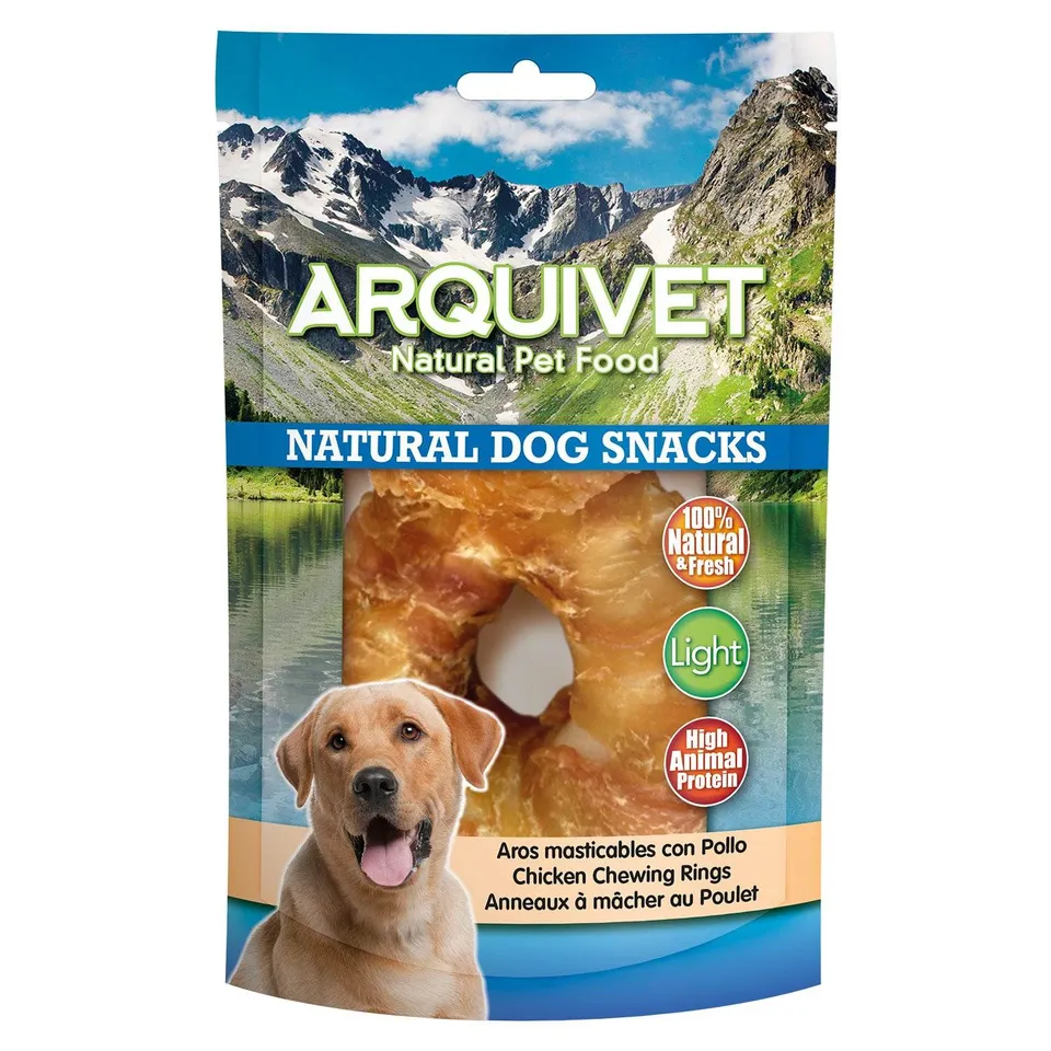 arquivet-chewy-chicken-rings-friandise-chien-poulet-600-g image 1