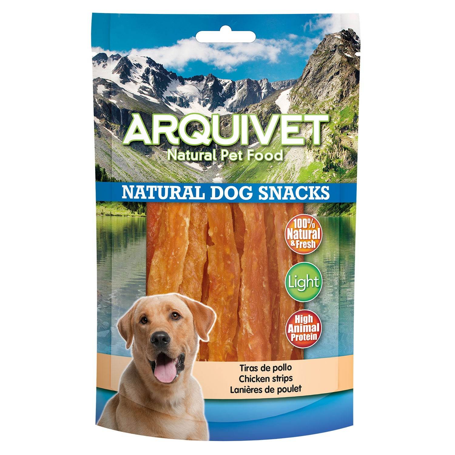 arquivet-chicken-strips-lamelles-poulet-100-g-chien image 1