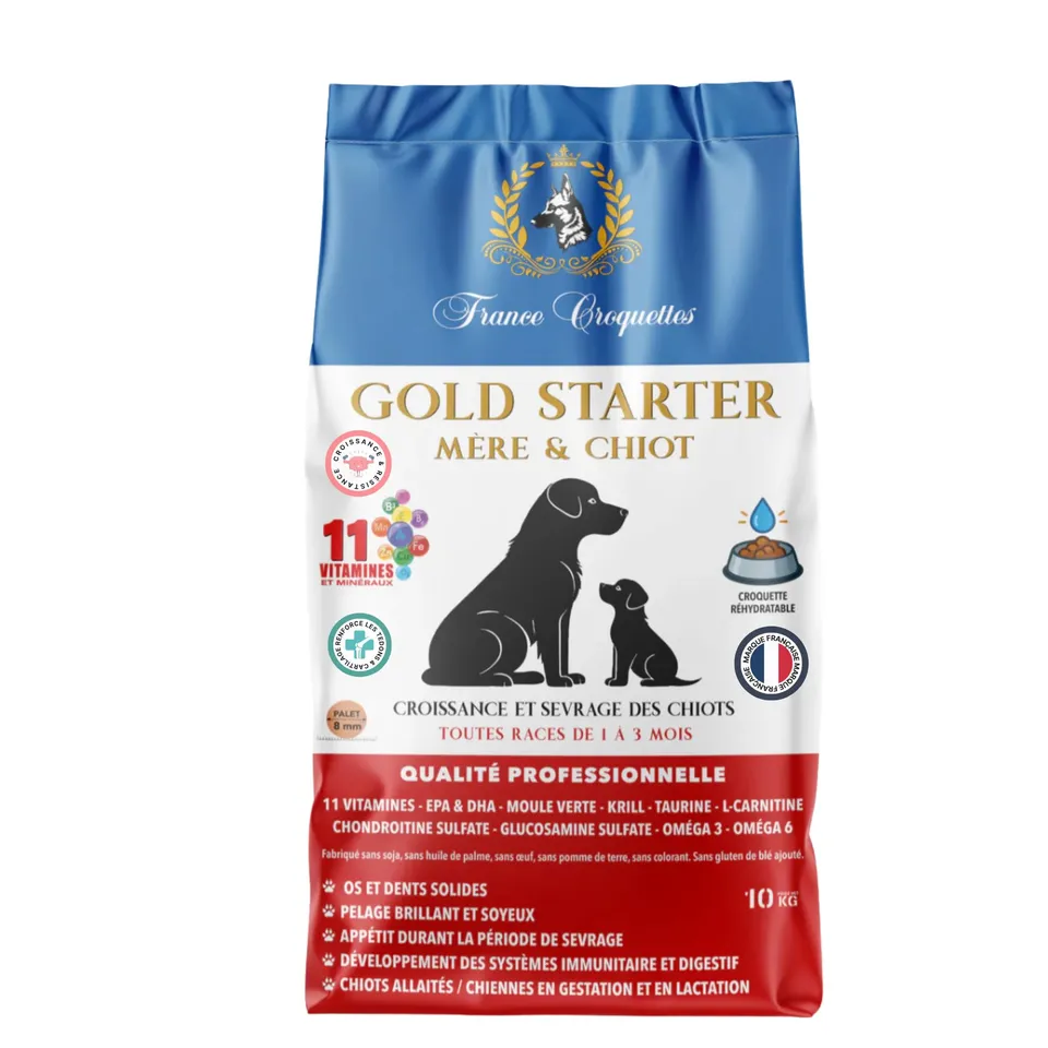 france-croquettes-gold-starter-m-re-chiot-croquettes-10-kg image 1