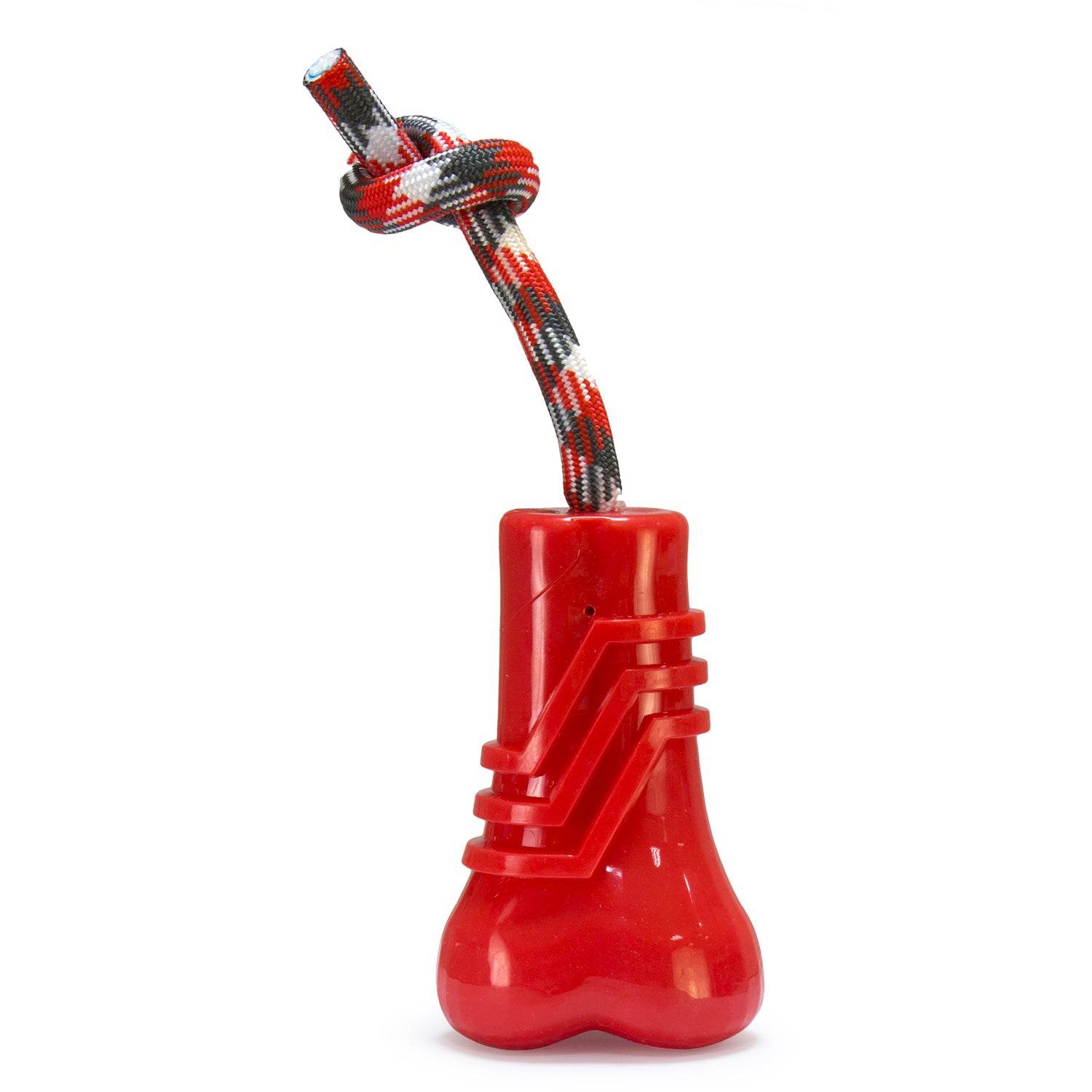 arquivet-dog-toys-os-rouge-couineur-avec-corde-jouet-chien image 3