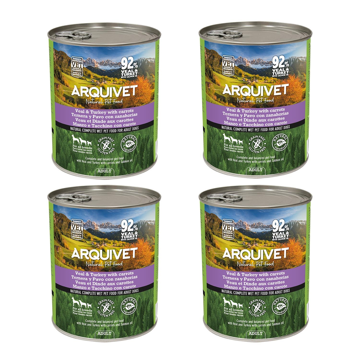 arquivet-p-t-chien-dinde-b-uf-carottes-400-g-92-viande image 7