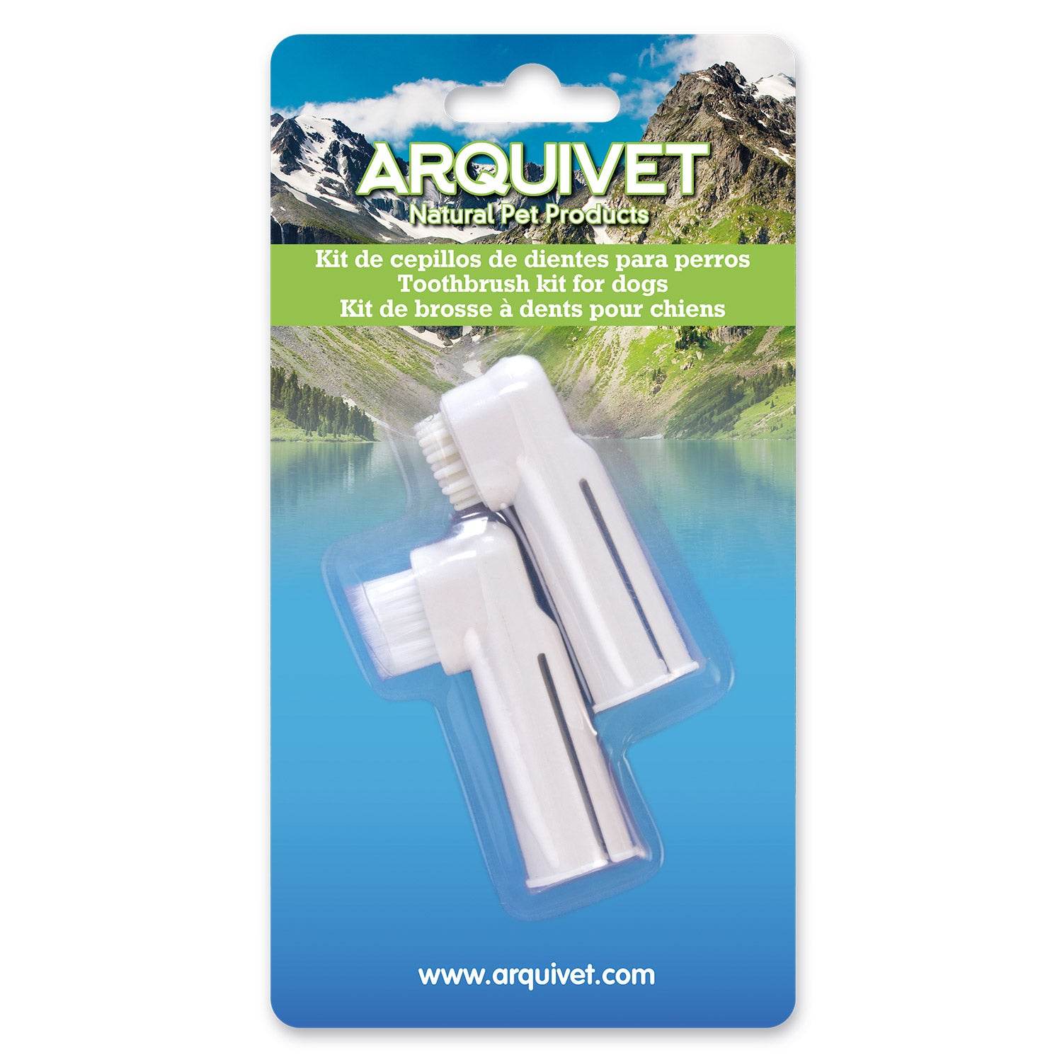 arquivet-brosse-dents-doigt-chien-et-chat-lot-de-2 image 1