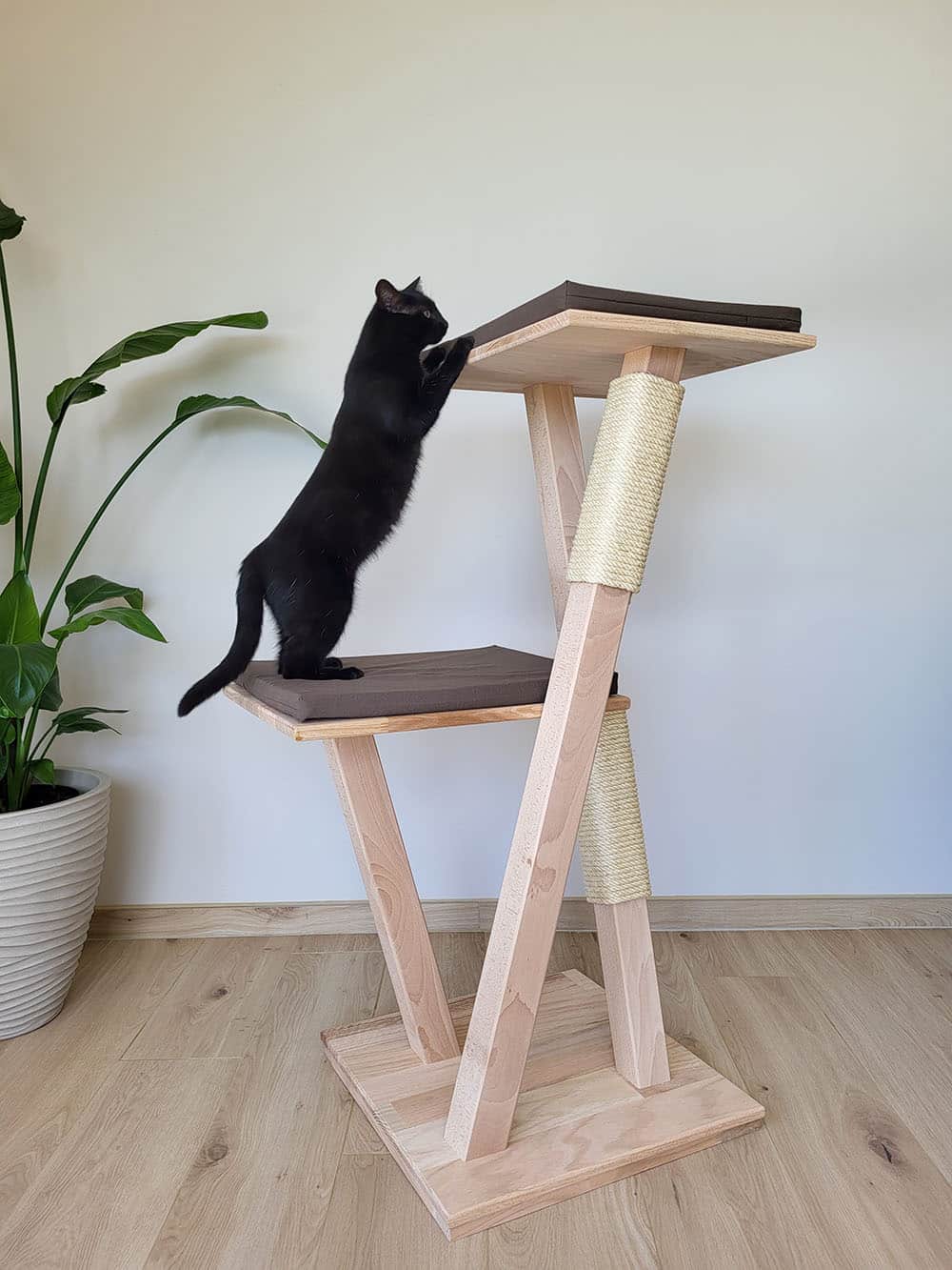 chat-perch-edelweiss-arbre-chat-bois-naturel-115-cm image 2