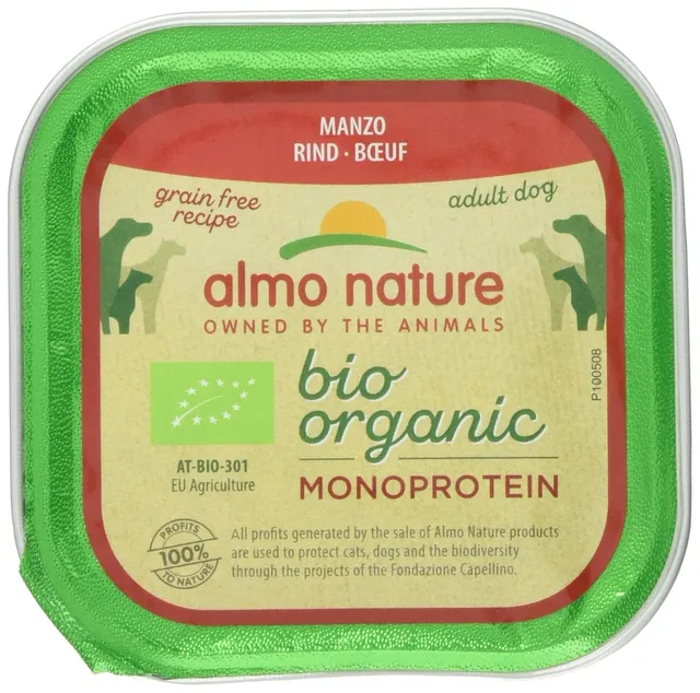 almo-nature-bio-organic-p-t-e-chien-boeuf-11x150g-bio image 1