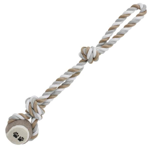 arquivet-dog-toys-balle-double-n-ud-jouet-chien-corde-40-cm image 1