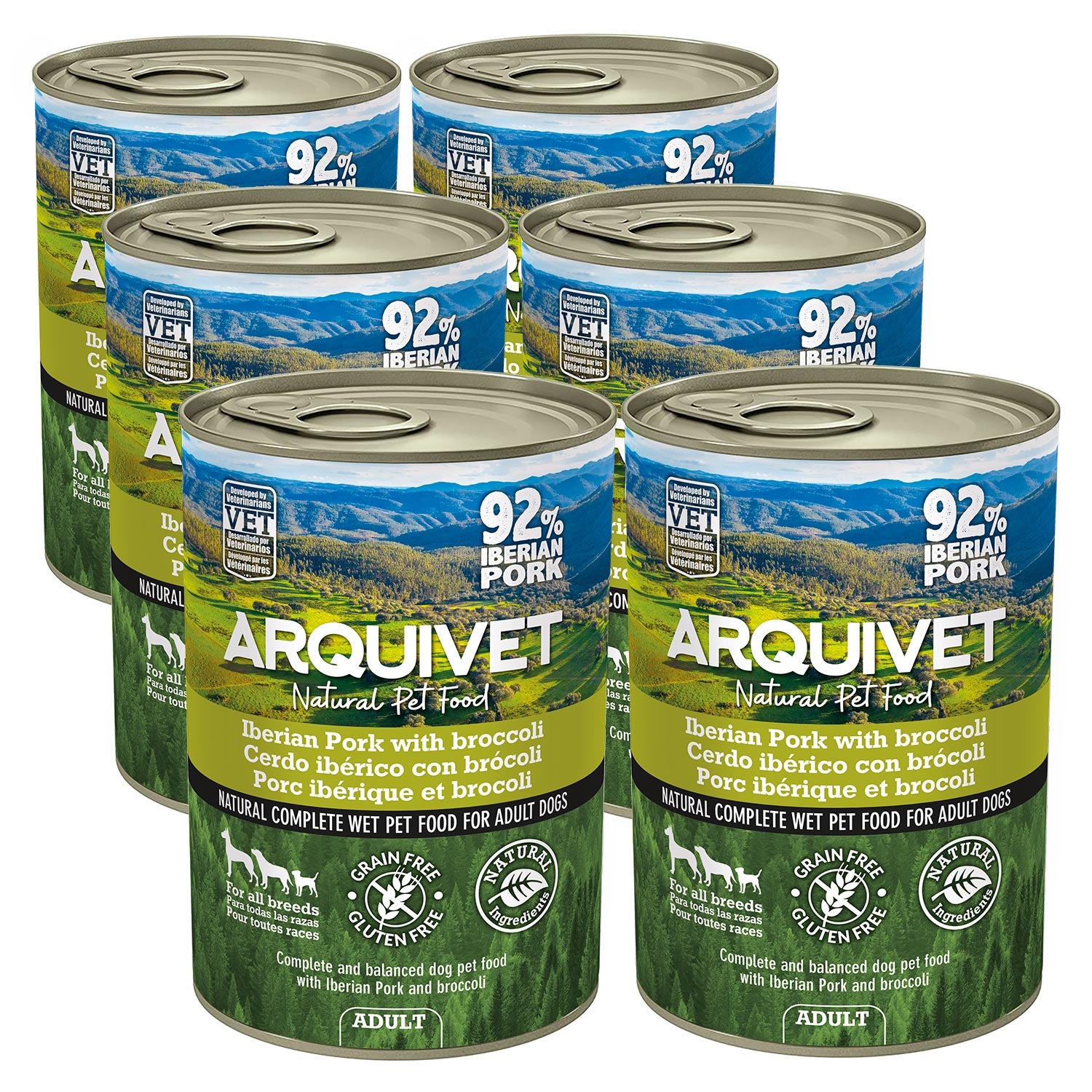 arquivet-dog-wet-food-p-t-e-porc-brocoli-400-g image 3