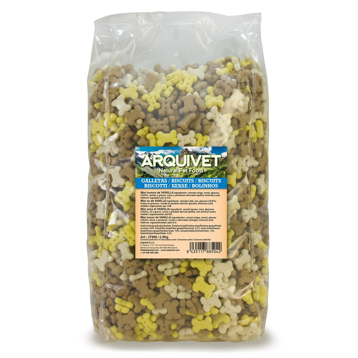 arquivet-mini-huesos-biscuit-chien-vanille-200-g image 7