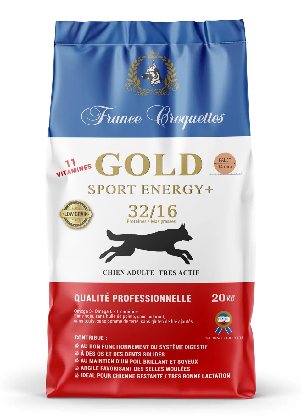 france-croquettes-gold-sport-energy-32-16-croquettes-20-kg image 1