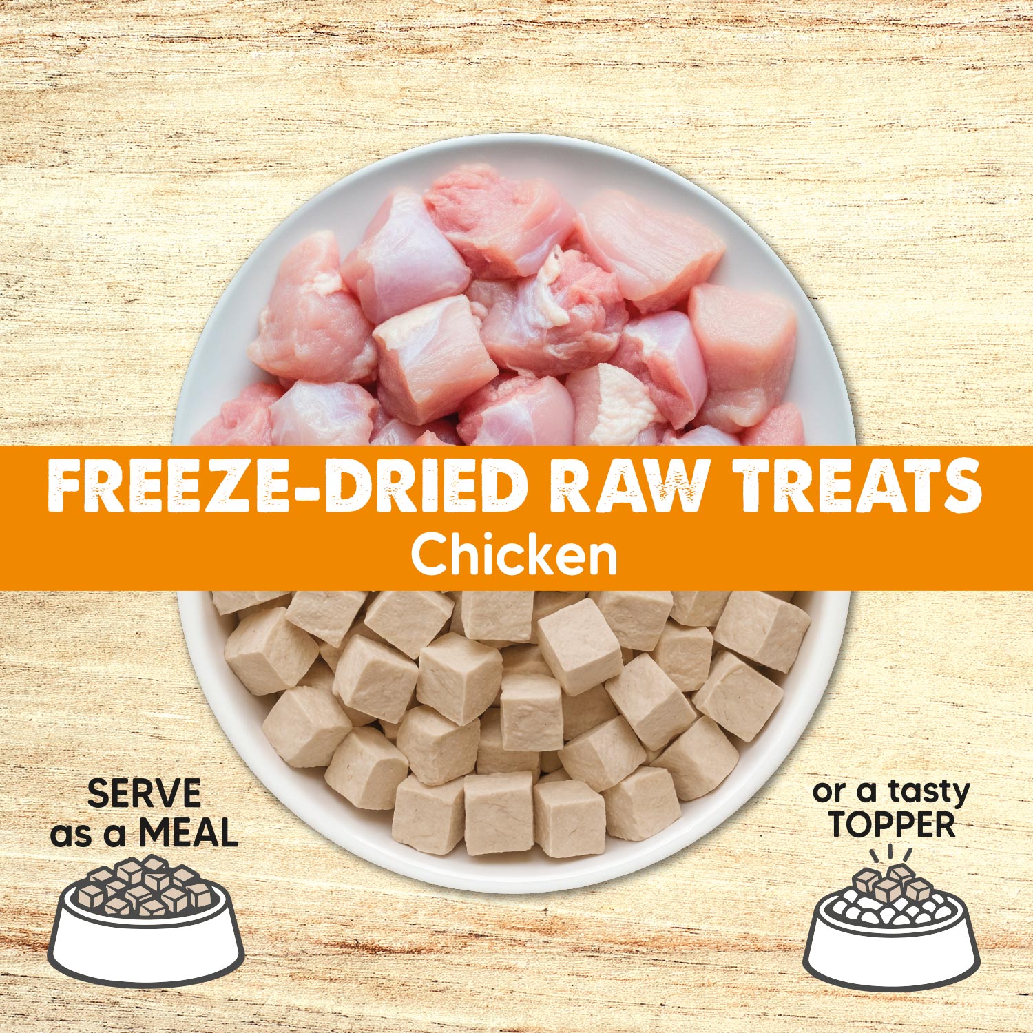 arquivet-freeze-dried-chicken-cubes-snack-poulet-chien-50-g image 2