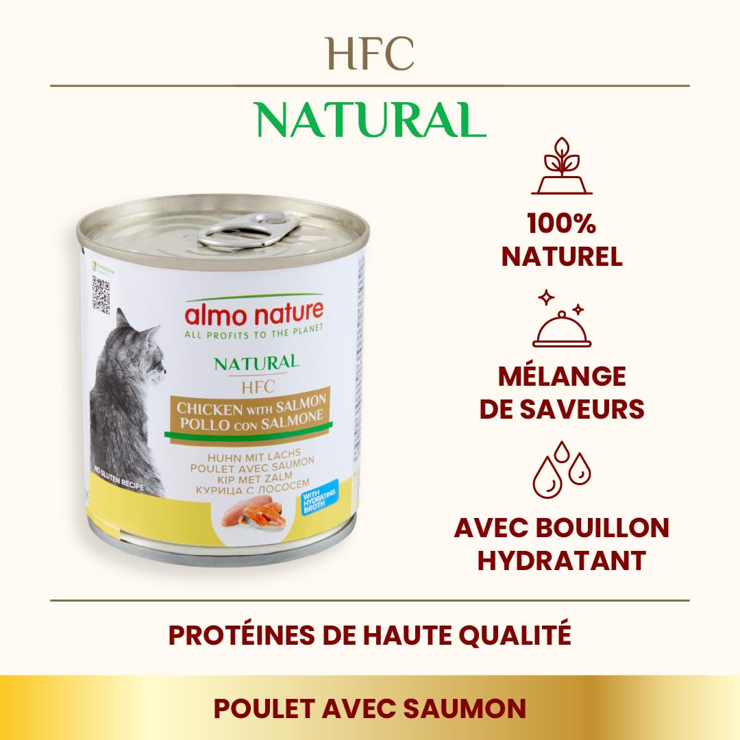 almo-nature-hfc-natural-poulet-saumon-p-t-e-chat-12x280-g image 2