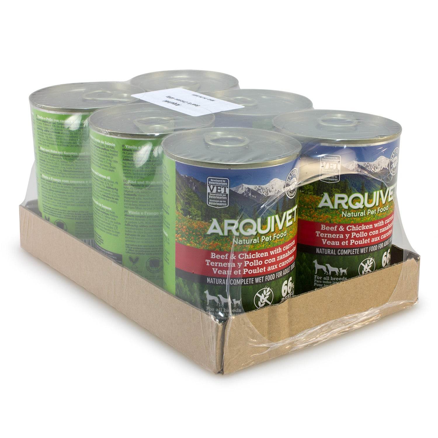 arquivet-p-t-e-chien-b-uf-poulet-carotte-400-g image 5