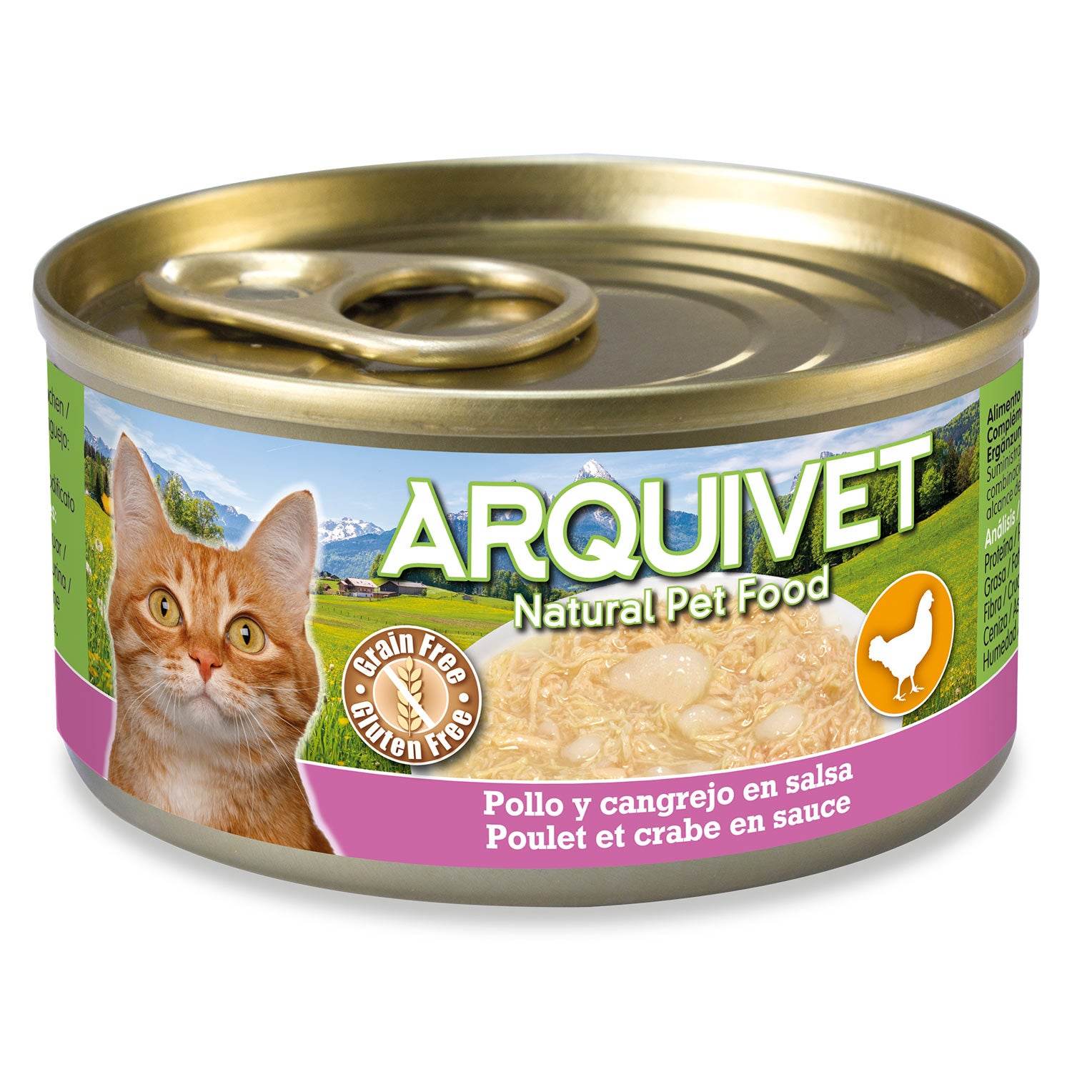 arquivet-poulet-crabe-minc-s-chat-sauce-80-gr image 1