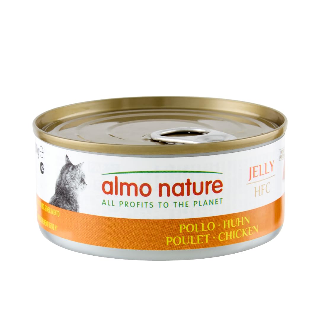 almo-nature-hfc-jelly-p-t-e-chat-poulet-lot-12-naturel image 1