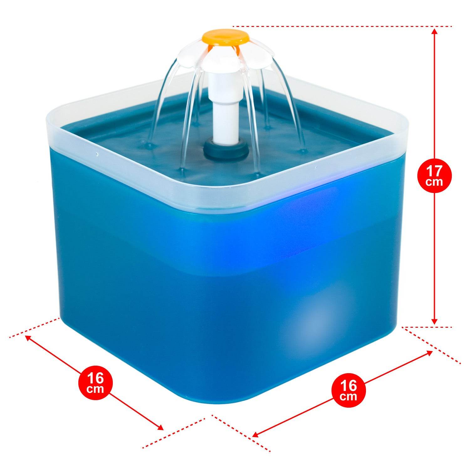 arquivet-fontaine-eau-chat-led-2-litres-filtre-charbon image 2