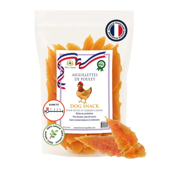 france-croquettes-aiguillettes-poulet-chien-500g-tendres image 1