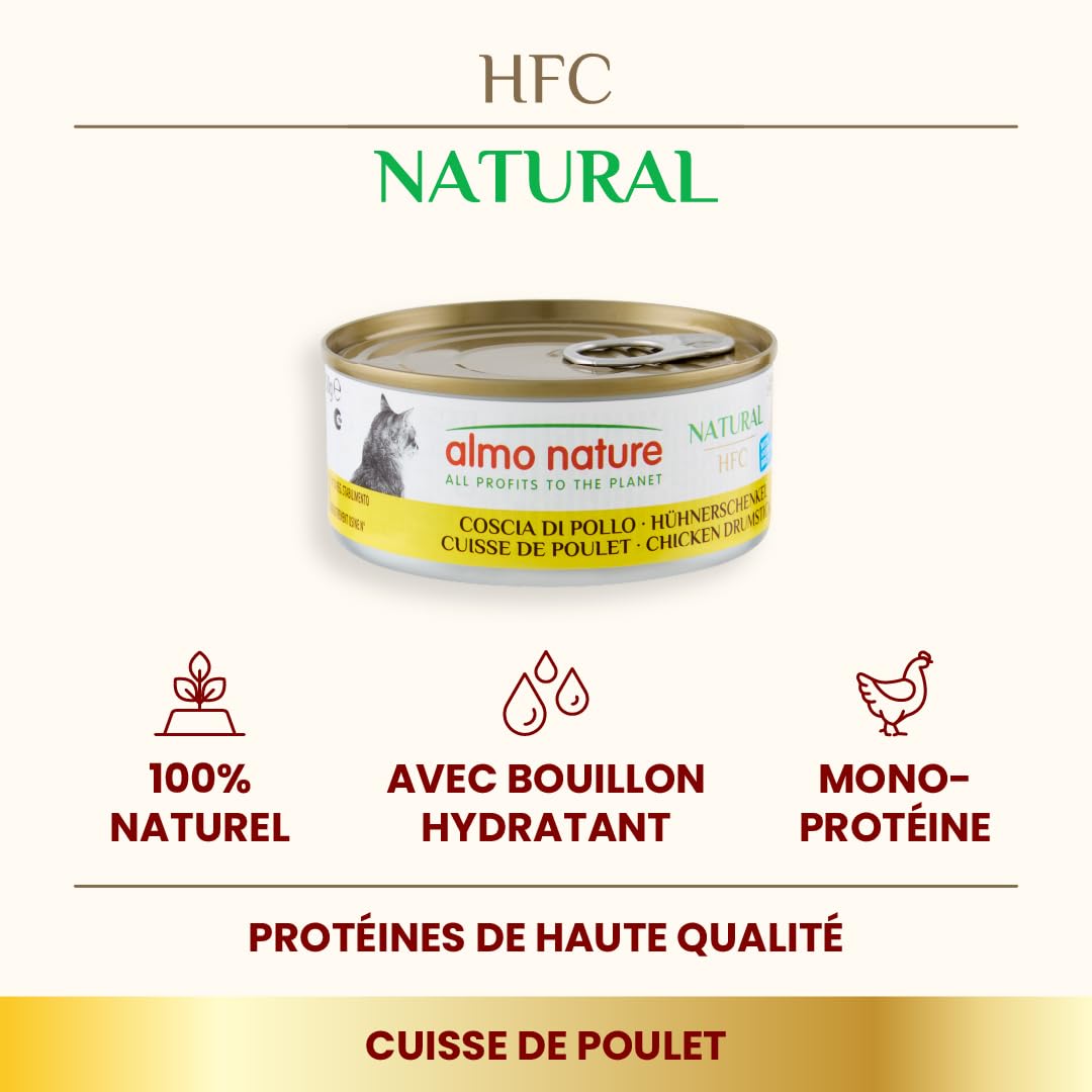 almo-nature-hfc-natural-cuisse-poulet-p-t-e-chat-24x150g image 2