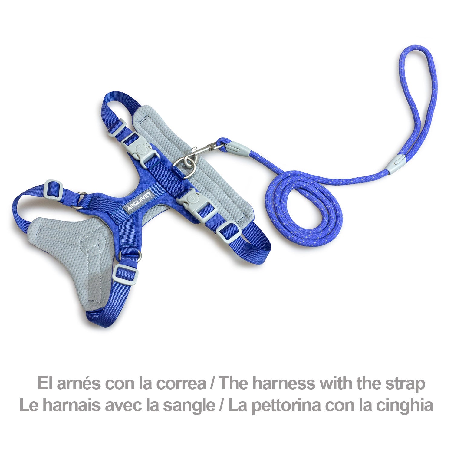 arquivet-roma-light-harnais-chien-bleu-marine-m-49-68-cm image 3