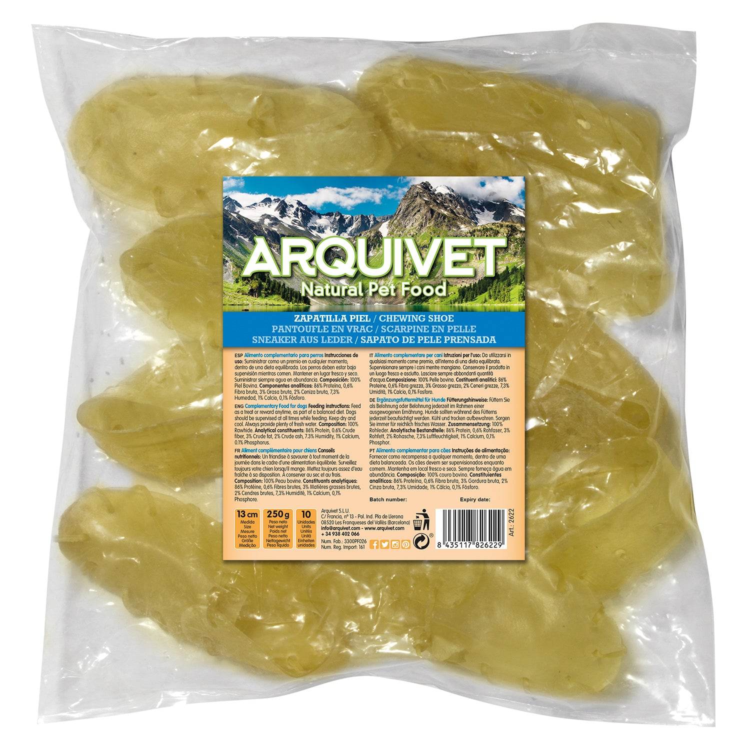 arquivet-sneaker-friandise-chien-cuir-7-cm-50-pcs image 4