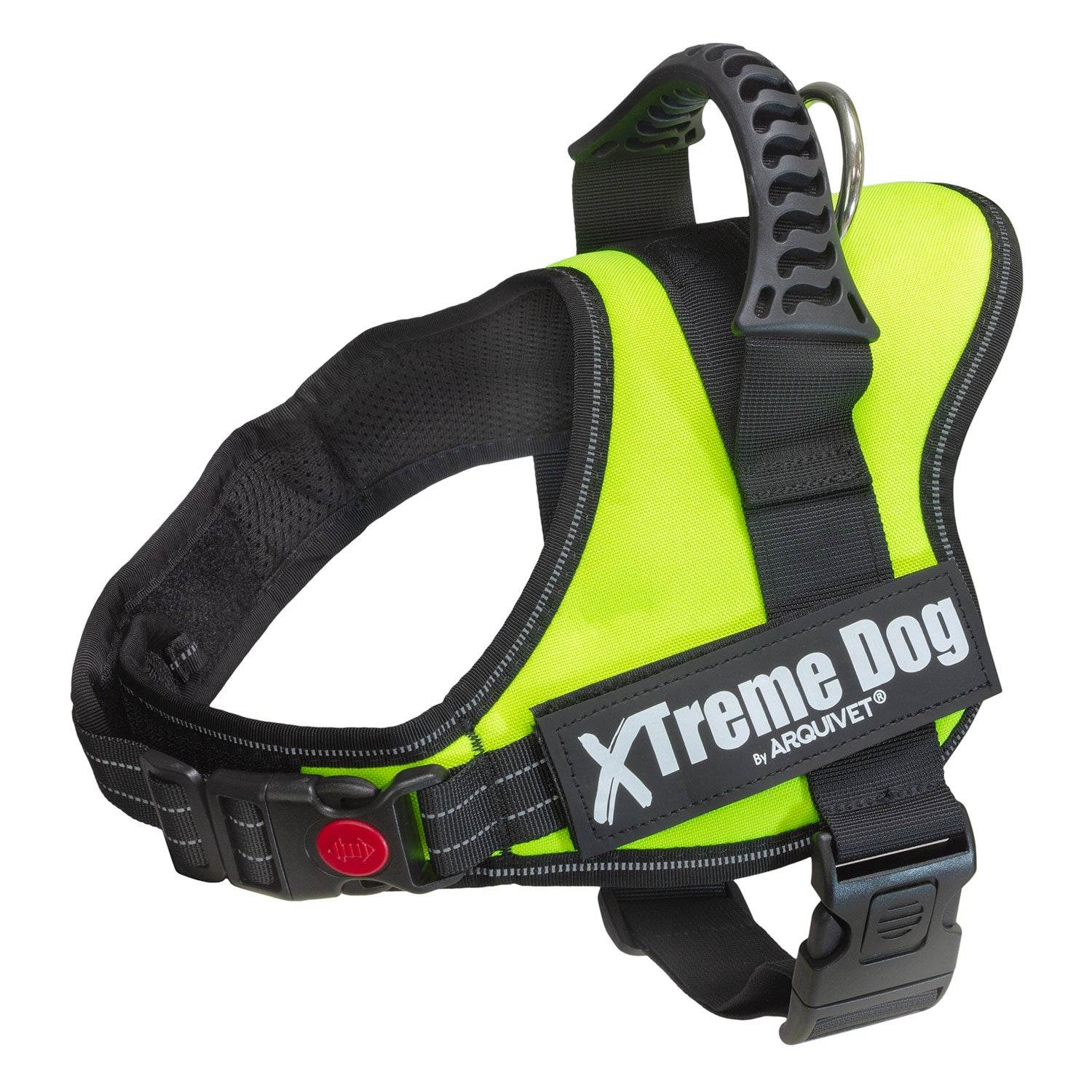 arquivet-xtreme-harnais-chien-vert-fluo-m-61-81-cm-polyester image 1