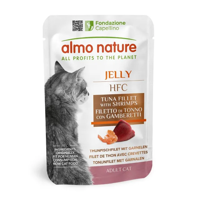 almo-nature-hfc-jelly-sachets-chat-thon-crevettes-55-g-x24 image 1