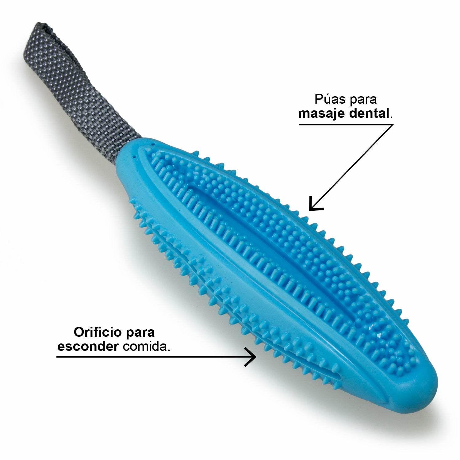 arquivet-jouet-chien-b-ton-dentaire-bleu-avec-poign-e image 4
