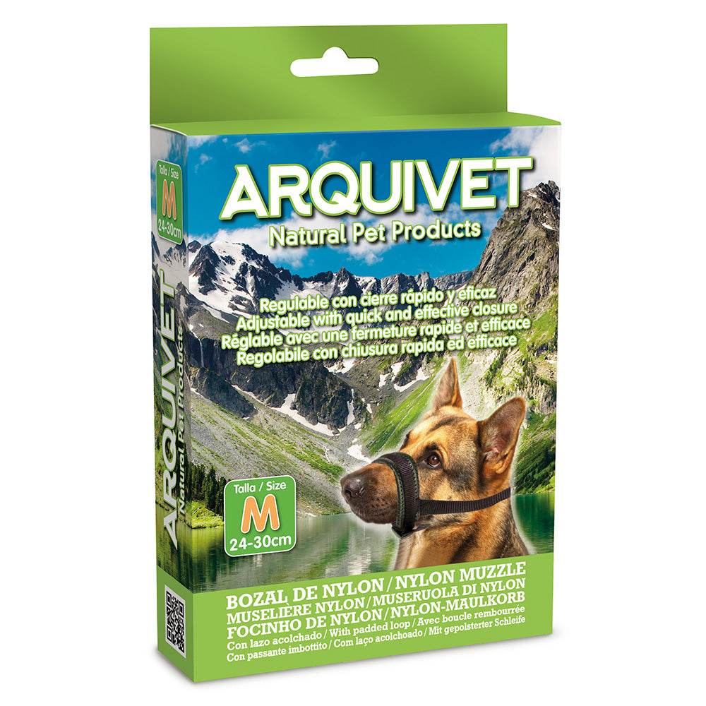 arquivet-museli-re-nylon-rembourr-e-chien-s-18-23-cm-r-glable image 3