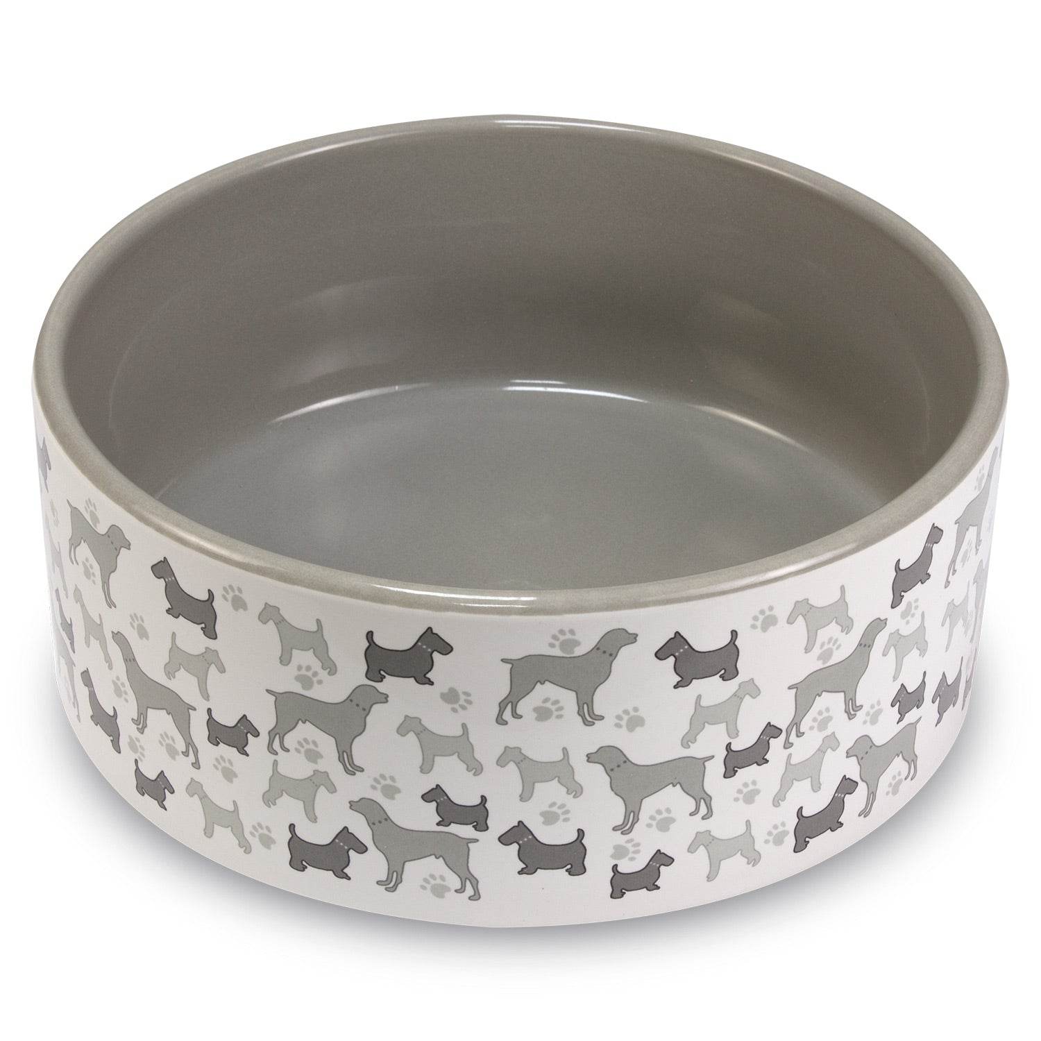 arquivet-gamelle-chien-c-ramique-blanche-motif-chien-16-cm image 2