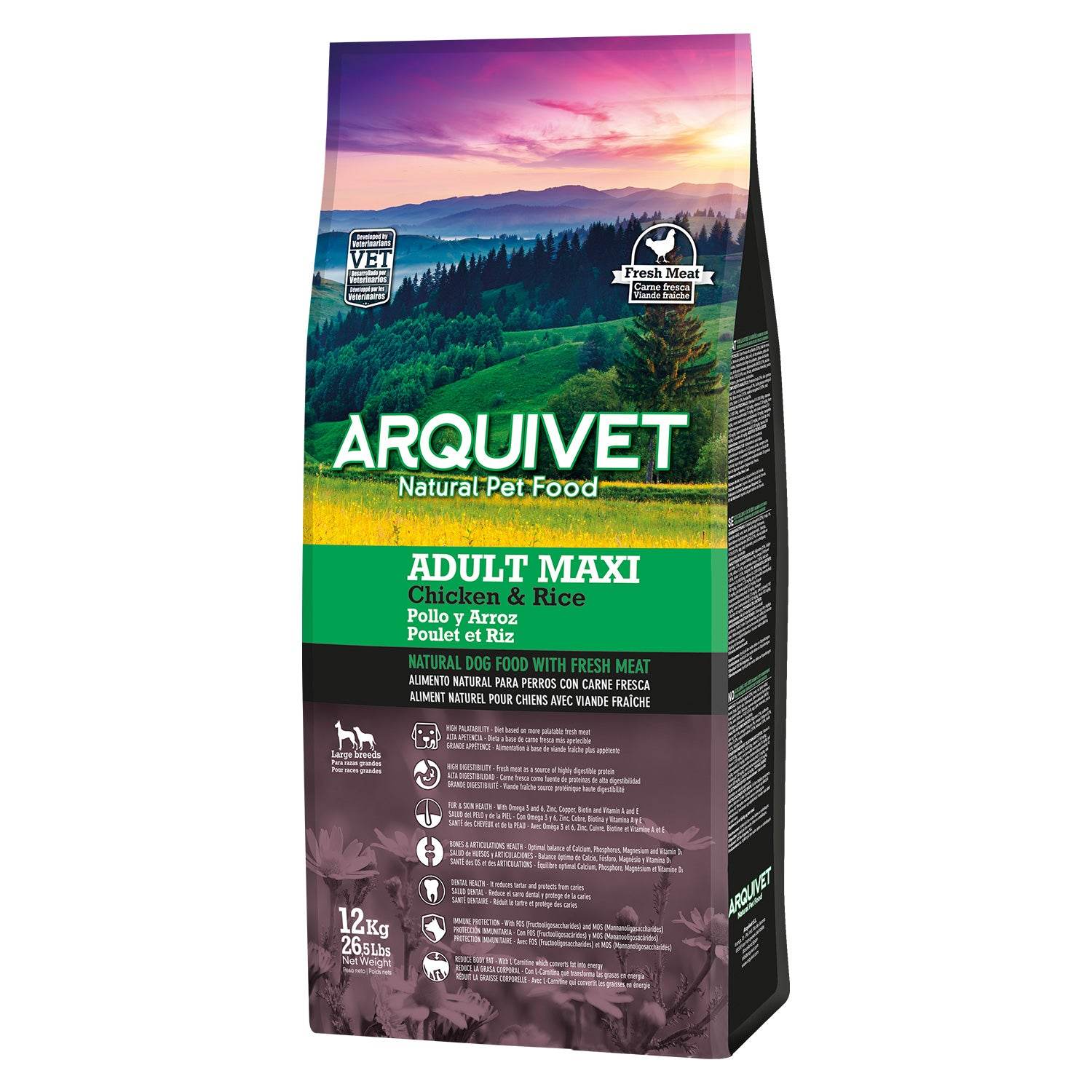 arquivet-super-premium-poulet-riz-croquettes-3-kg-grand-chien image 3