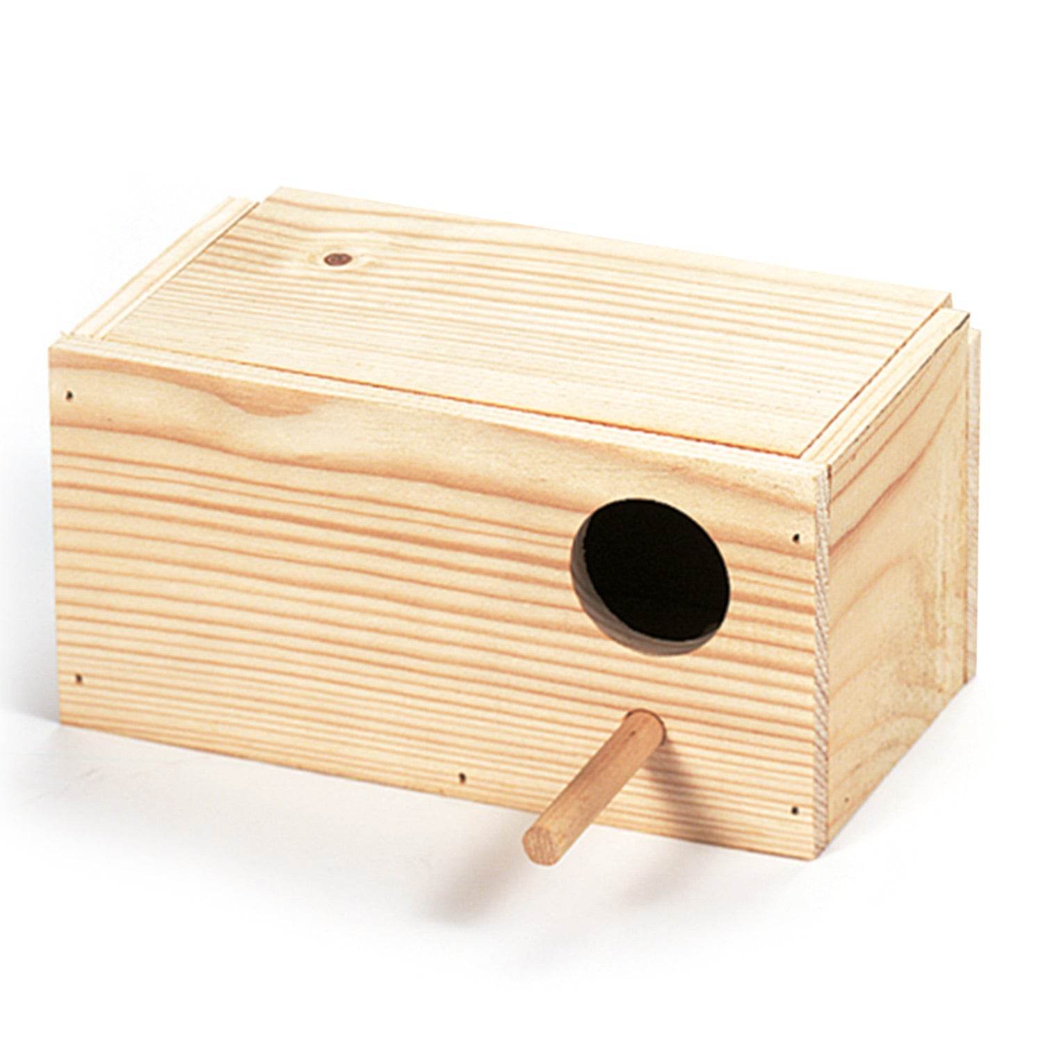 arquivet-nid-perruche-bois-naturel-20x11x10-cm image 1