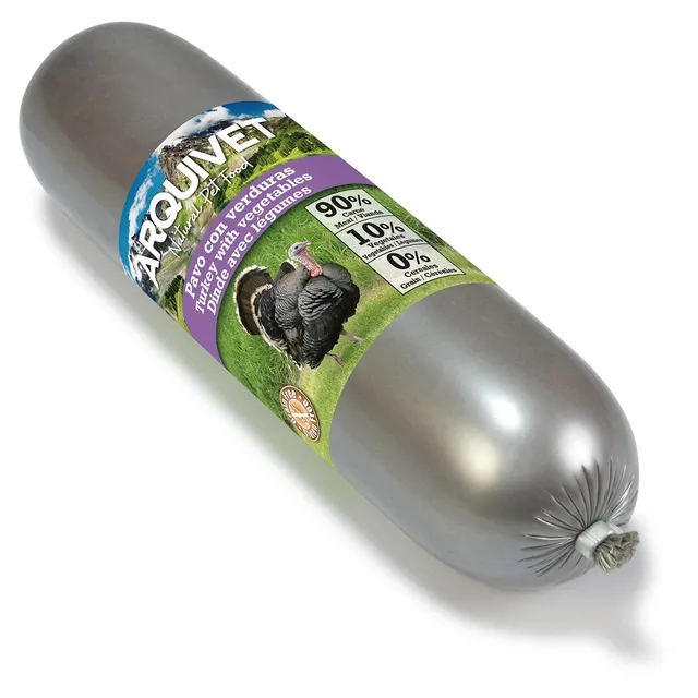 arquivet-saucisse-dinde-friandise-chien-l-gumes-500-g-90-viande image 1