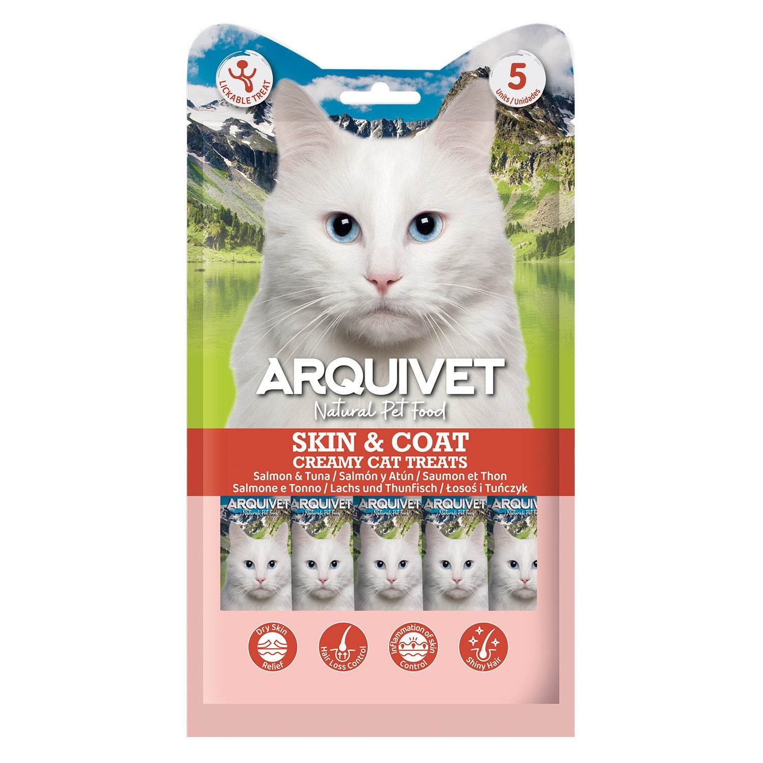 arquivet-skin-coat-friandise-chat-saumon-thon-5x14-g-cr-meuse image 1