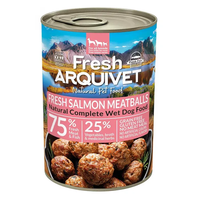arquivet-boulettes-saumon-nourriture-chien-semi-humide-400-g image 1
