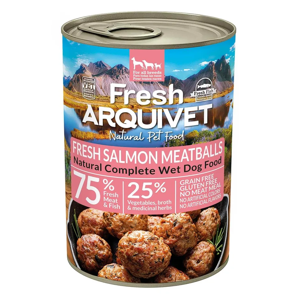 arquivet-boulettes-saumon-nourriture-chien-semi-humide-400-g image 1