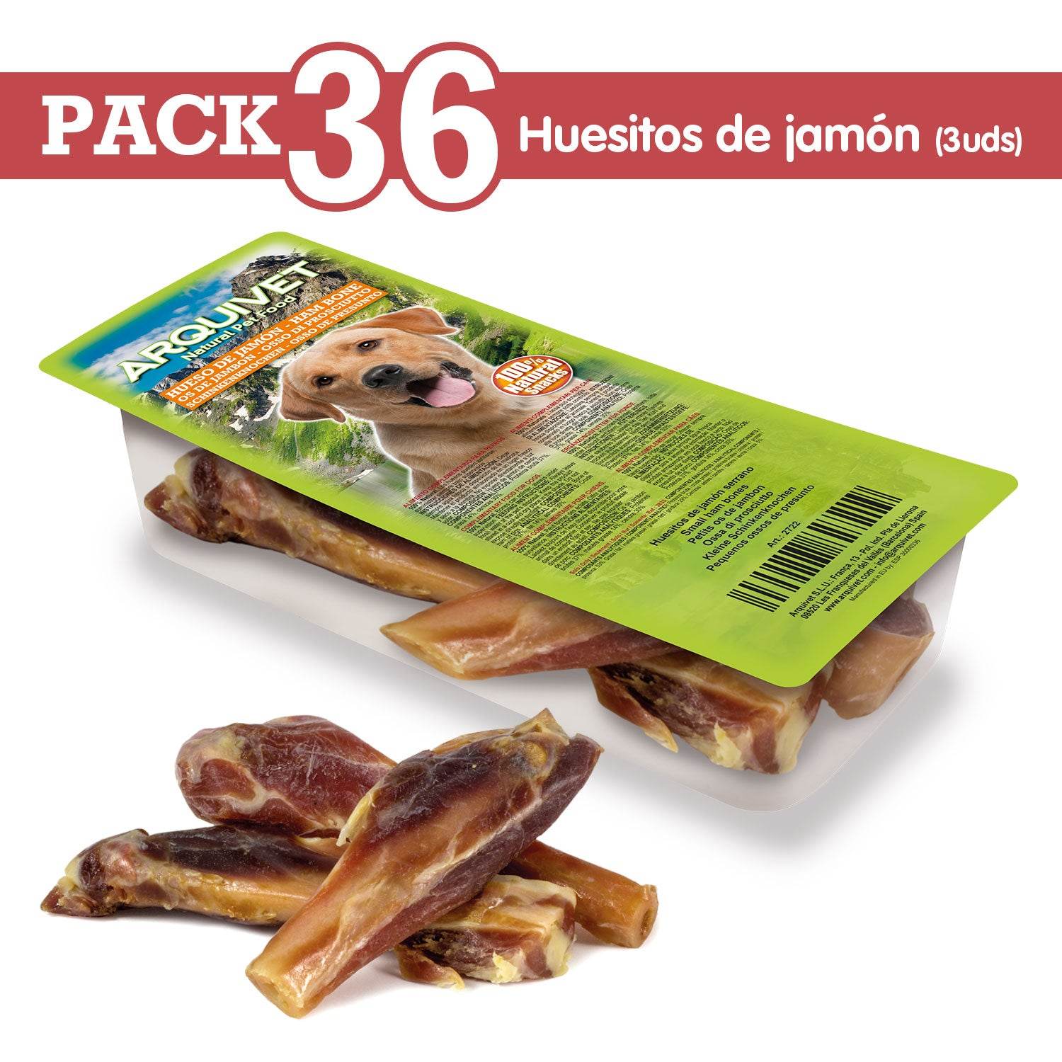 arquivet-os-jambon-serrano-friandise-chien-x3-80g-naturel image 6