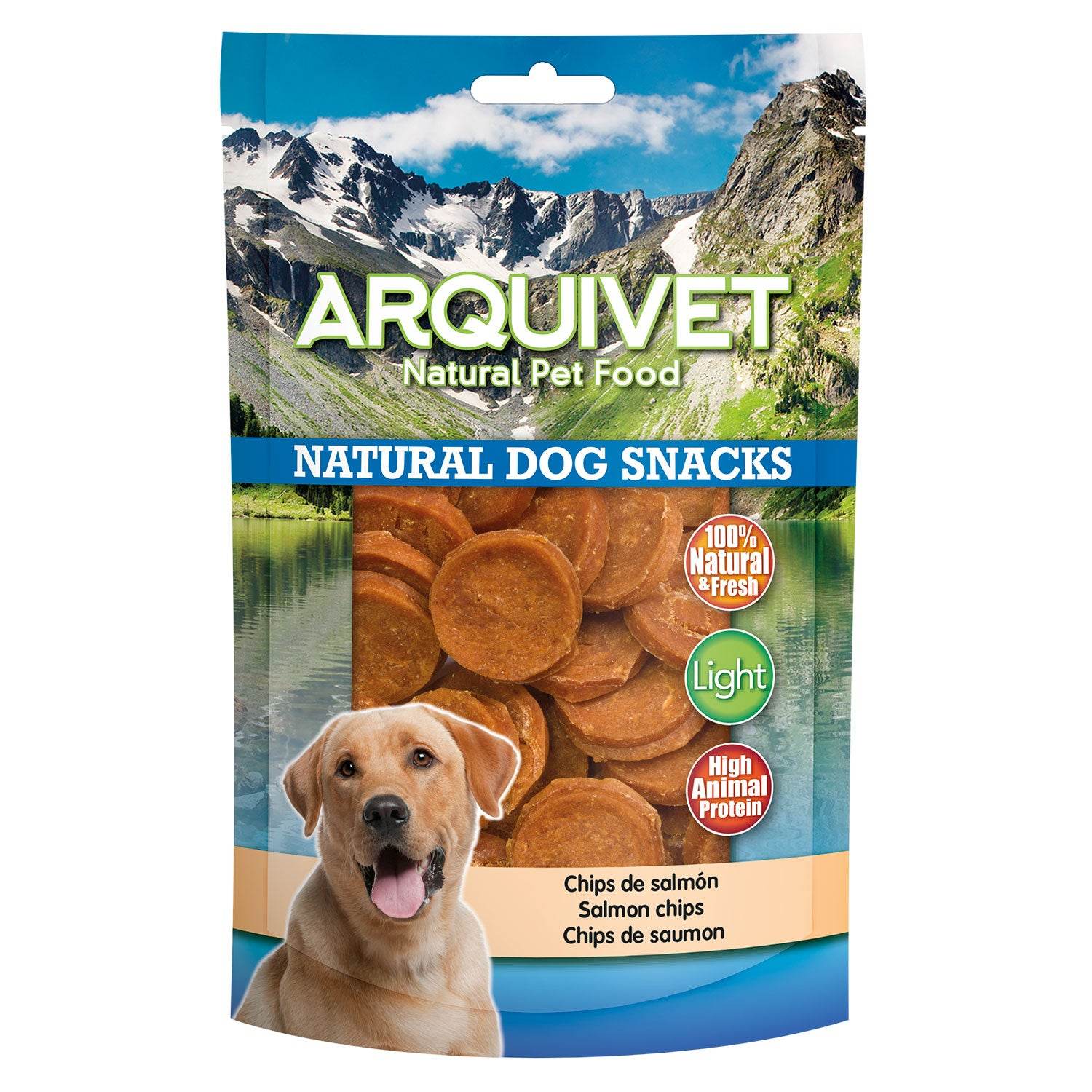 arquivet-salmon-chips-friandise-chien-saumon-100-g-naturel image 1