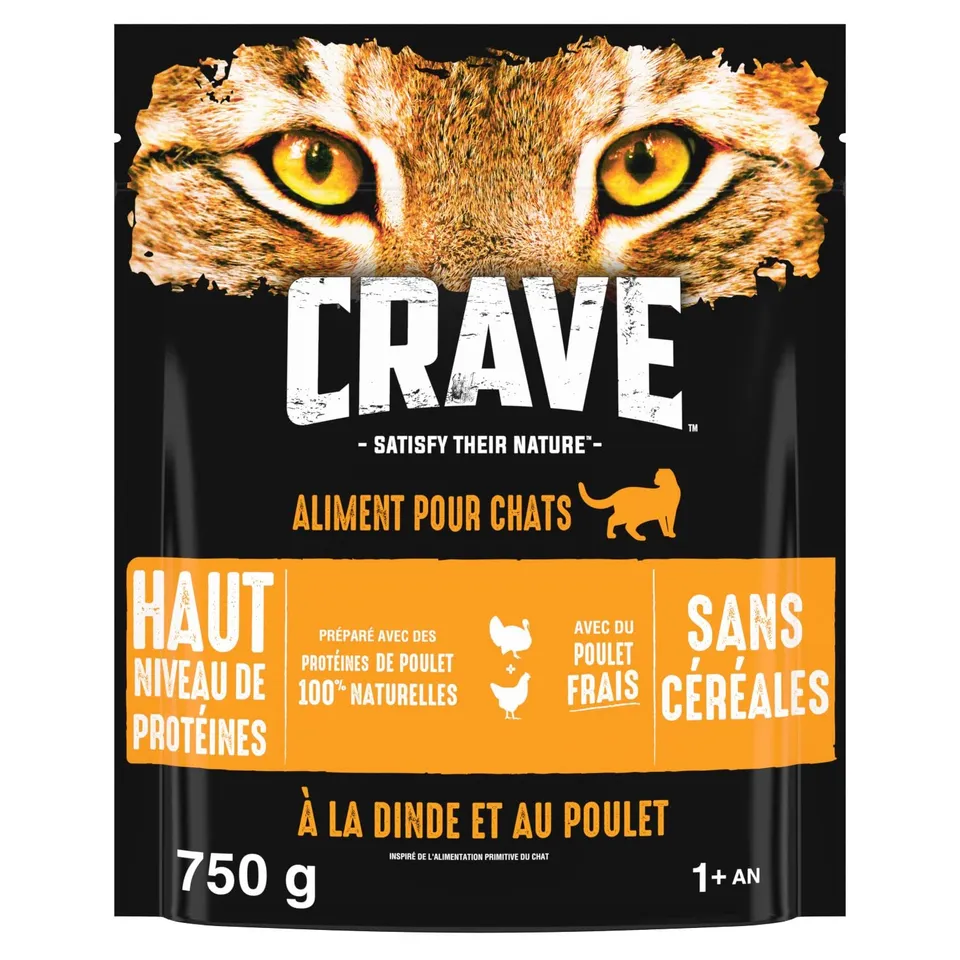 crave-dry-cat-food-croquettes-chat-dinde-et-poulet-4-5-kg-sans-c-r-ales image 1