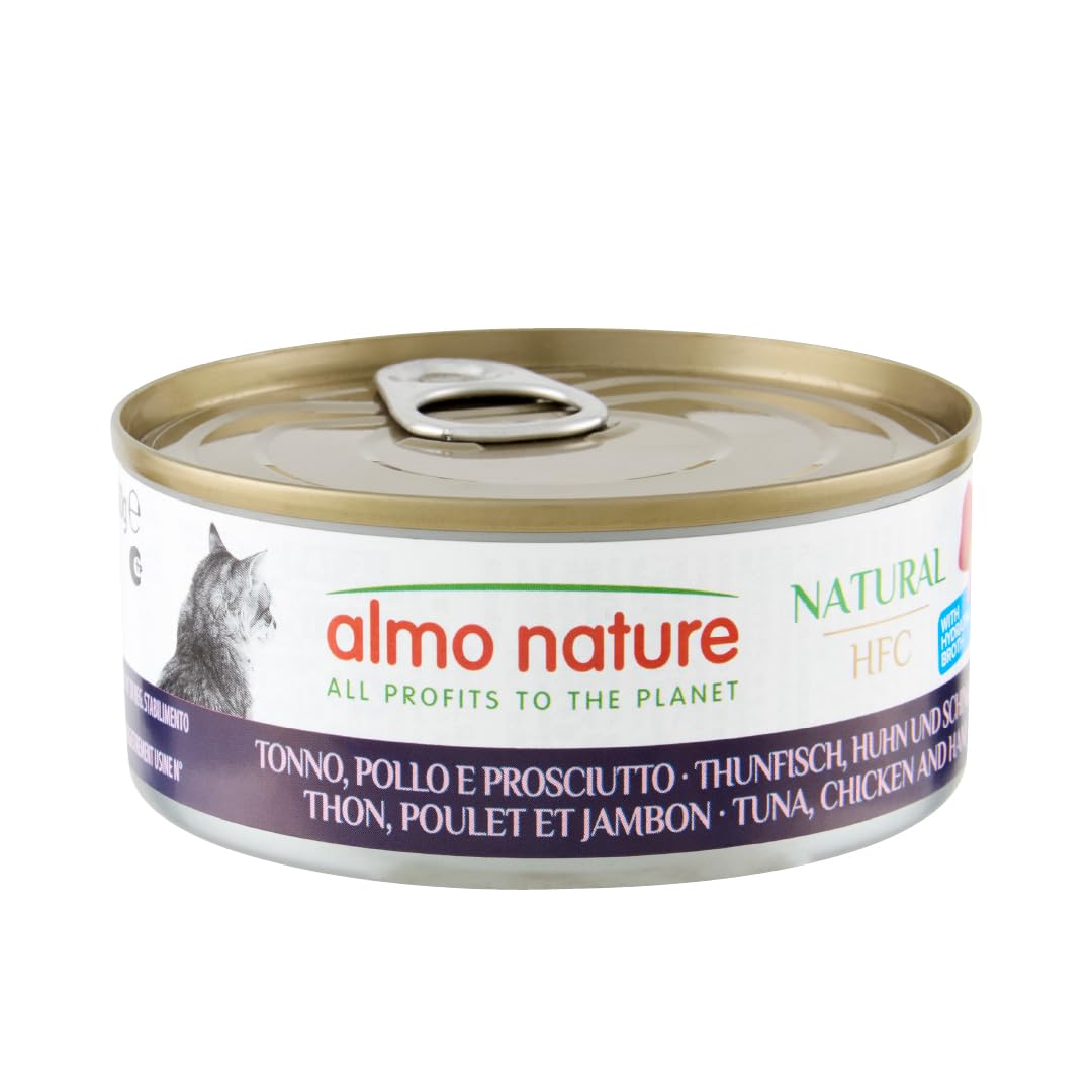 almo-nature-hfc-natural-p-t-e-thon-poulet-jambon-24x150g image 1