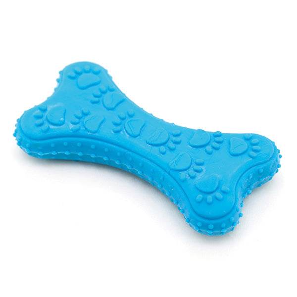 arquivet-jouet-chien-os-thermoplastique-bleu-10-5cm image 1