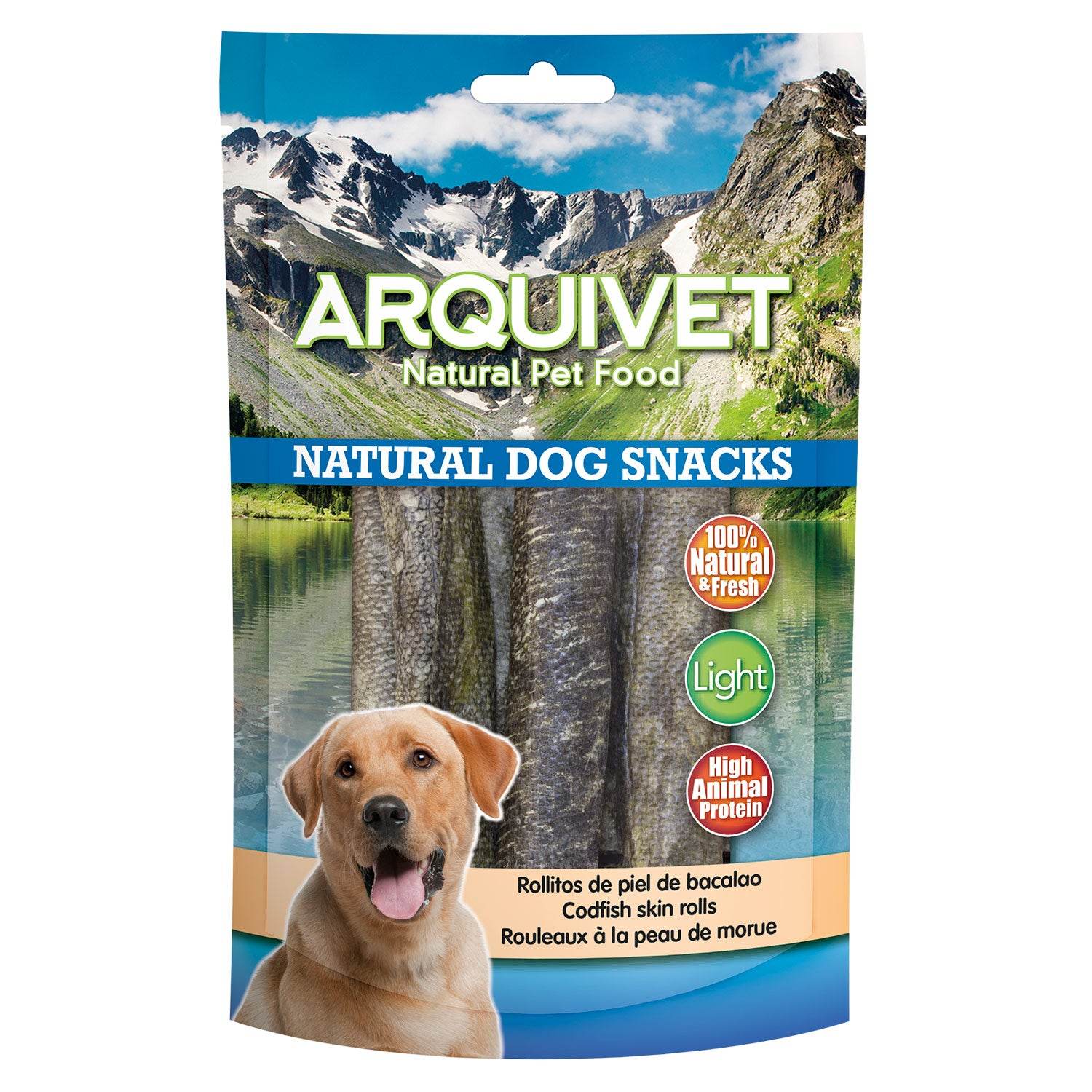 arquivet-rouleaux-peau-de-morue-chien-70-gr-naturel image 1