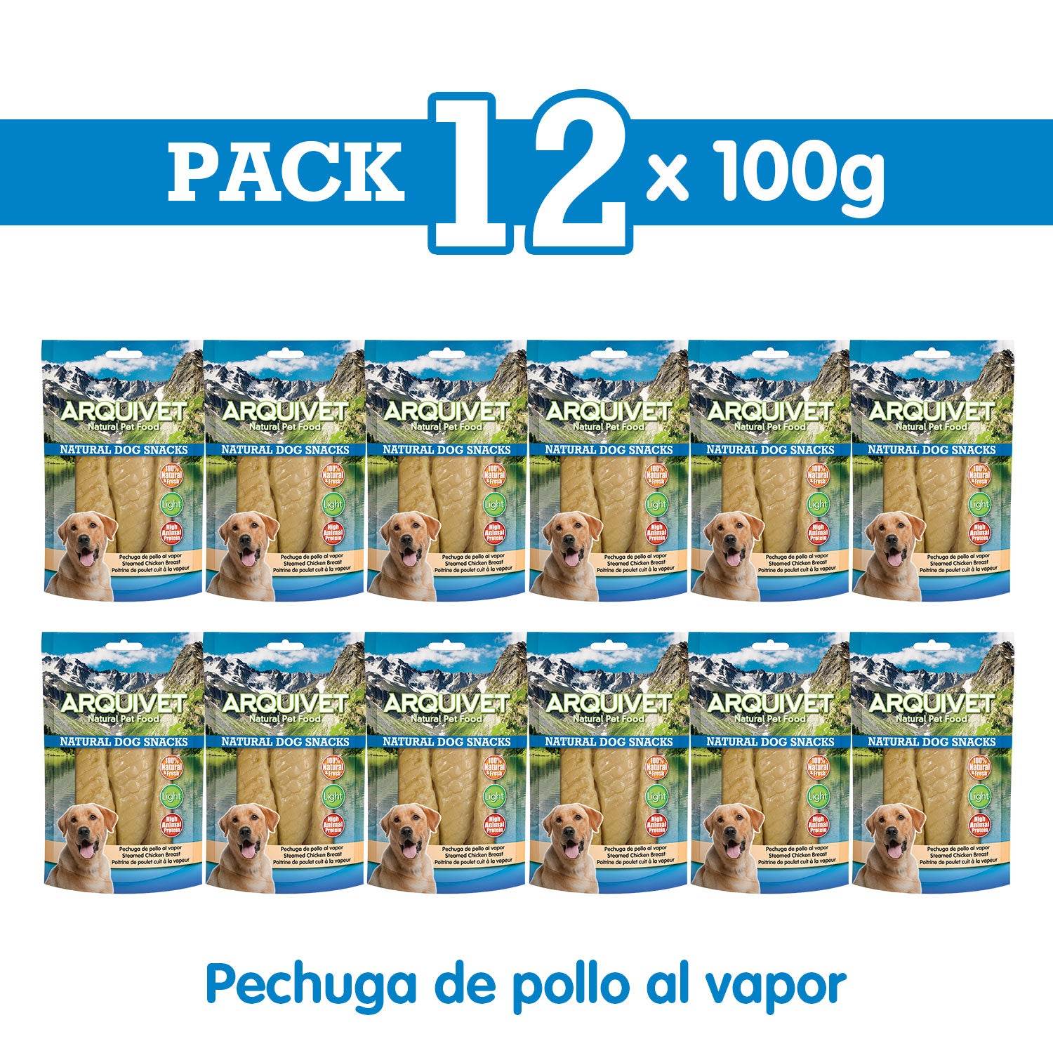 arquivet-blanc-poulet-vapeur-friandise-chien-100-g image 3
