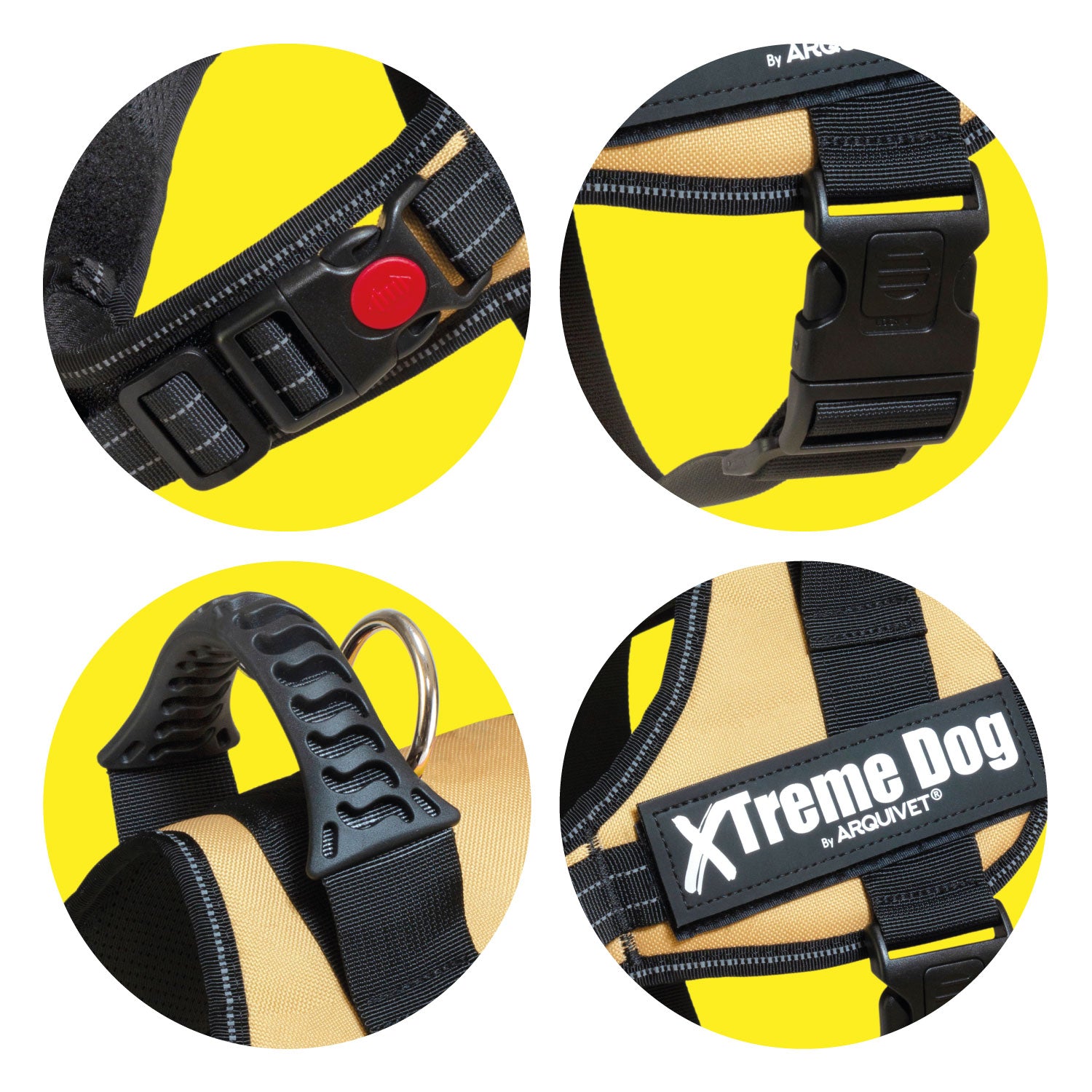 arquivet-xtreme-harnais-chien-caramel-taille-m image 2
