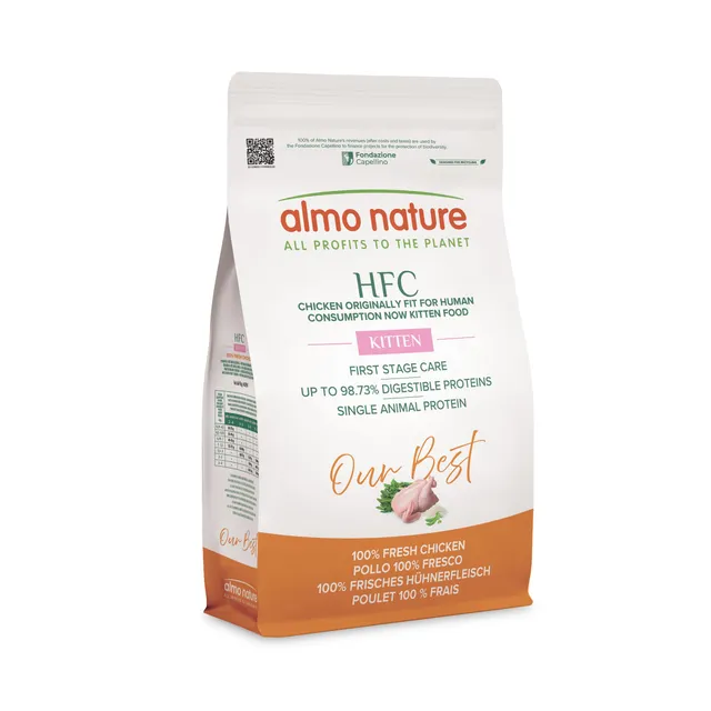 almo-nature-hfc-kitten-poulet-croquettes-chaton-1-2kg image 1