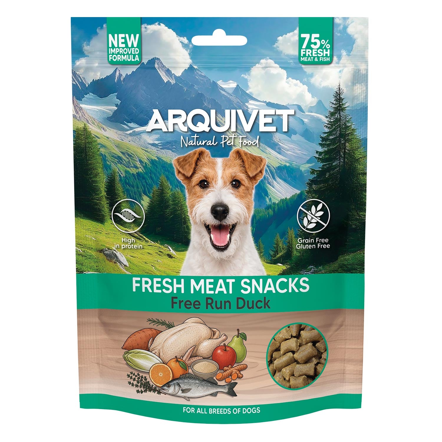 arquivet-fresh-meat-snacks-friandise-chien-canard-300-g image 1