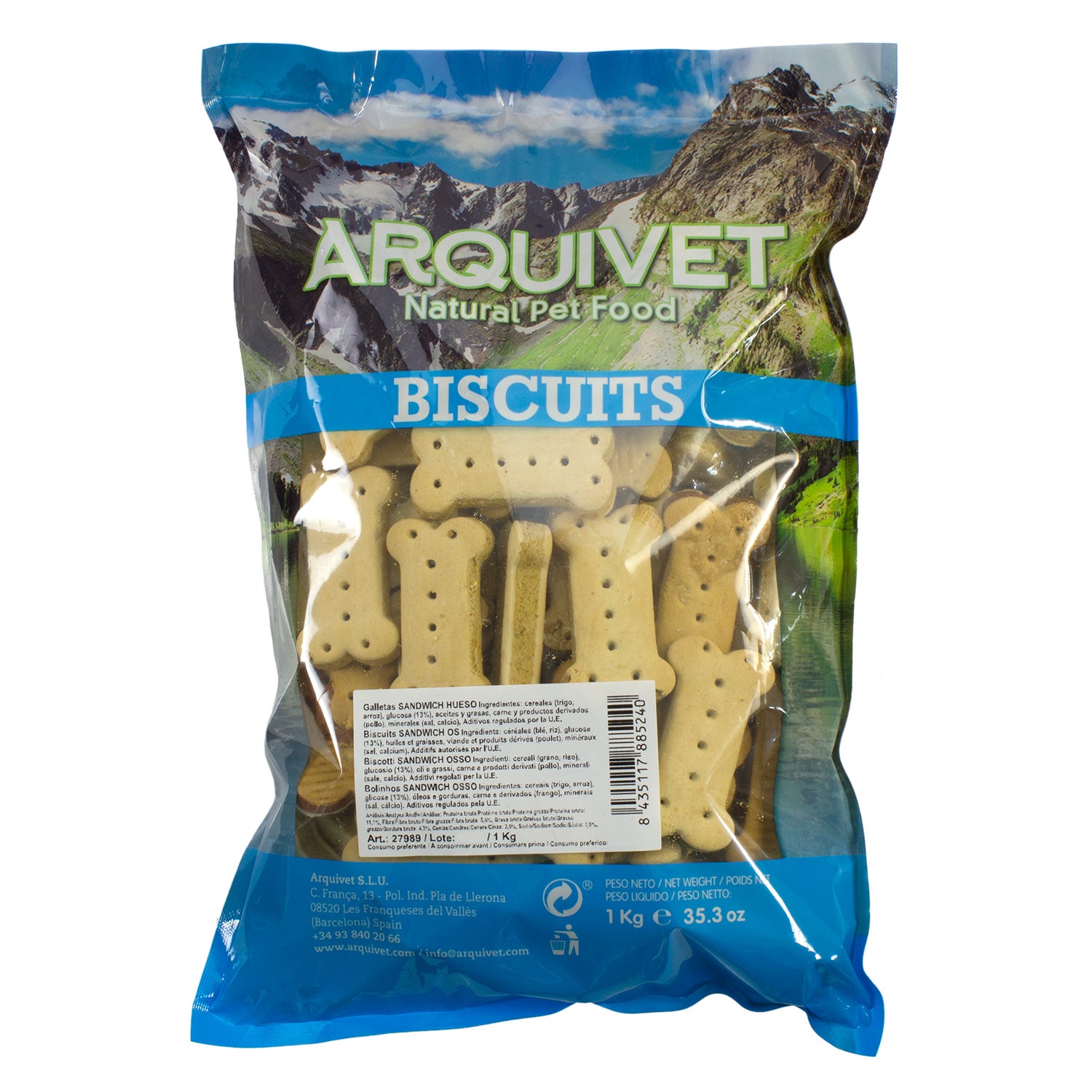arquivet-sandwich-hueso-biscuit-chien-sandwich-os-200-g image 6